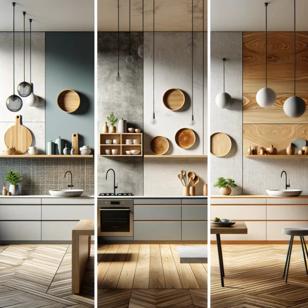 Minimalistic modern kitchen worktops