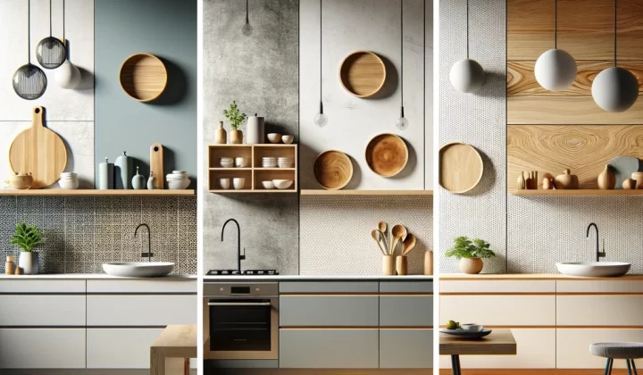 Minimalistic modern kitchen worktops